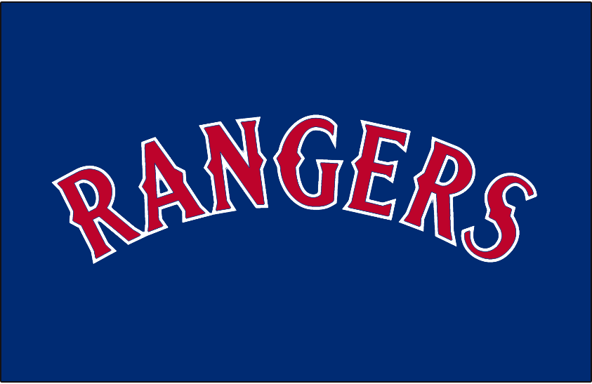 Texas Rangers 1994-2000 Batting Practice Logo iron on paper